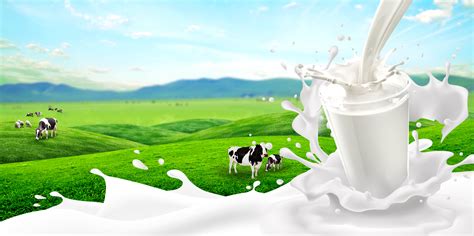 Background Of Milk Powder Poster Pasture Natural Vector In 2021