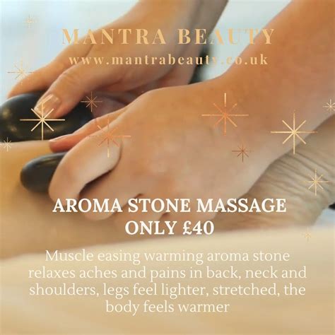 Aroma Stone Massage Only £40 Aroma Stone Massage Treatment 45mins Only £40 Offer Ends This
