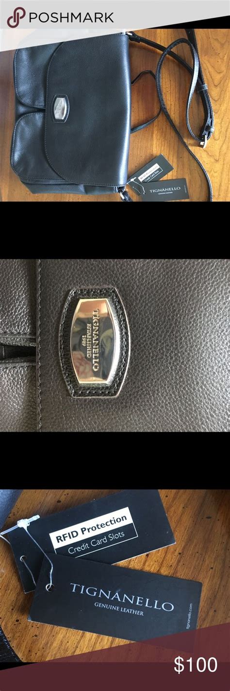 Nwt Authentic Tignanello Genuine Leather Crossbody Genuine Leather