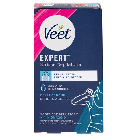 Veet Expert Strisce Ascelle E Zona Bikini Pelli Sensibili Strisce