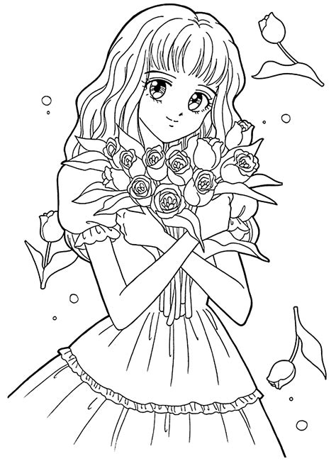 Anime coloring pages to print and color.anime & manga coloring pages. Coloring Pages for Girls - Best Coloring Pages For Kids