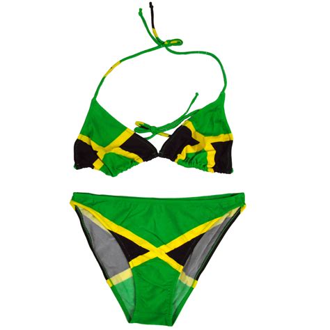 Jamaican Flag Bikini Top Swimsuit Tops Bikinis Women Anps Prevention