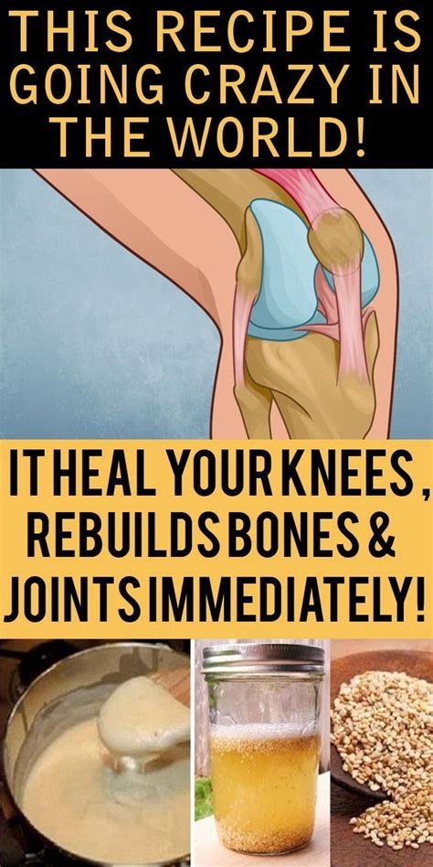 This Recipe Is 100 Natural And 100 Effective In Healing Your Knees Without Any Side Effects