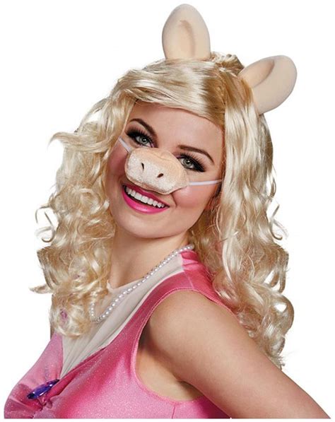 The Muppets Miss Piggy Costume Wig Adult One Size - ToyHo.com