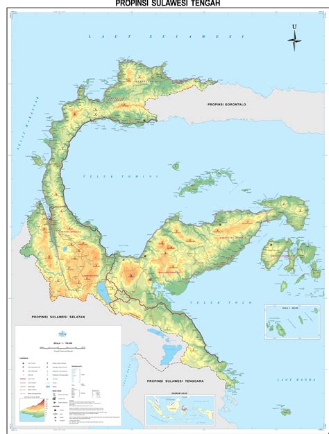 Peta Provinsi Sulawesi Tengah