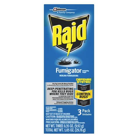 Raid Fumigating Foggers 3 Pack 61528 The Home Depot