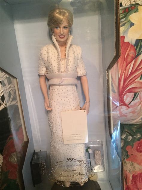 Franklin Mint Princess Diana The Princess Of Wales Porcelain Doll