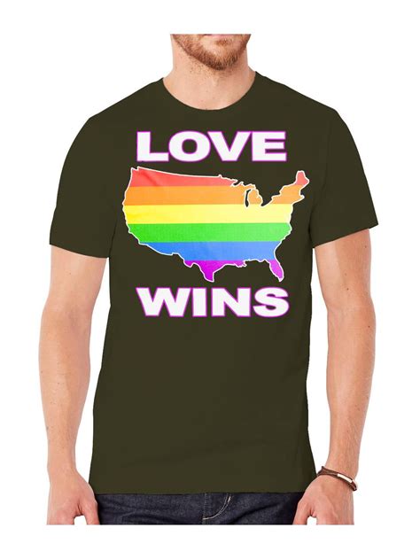 Love Wins Mens Love Wins USA Short Sleeve T Shirt Walmart Com