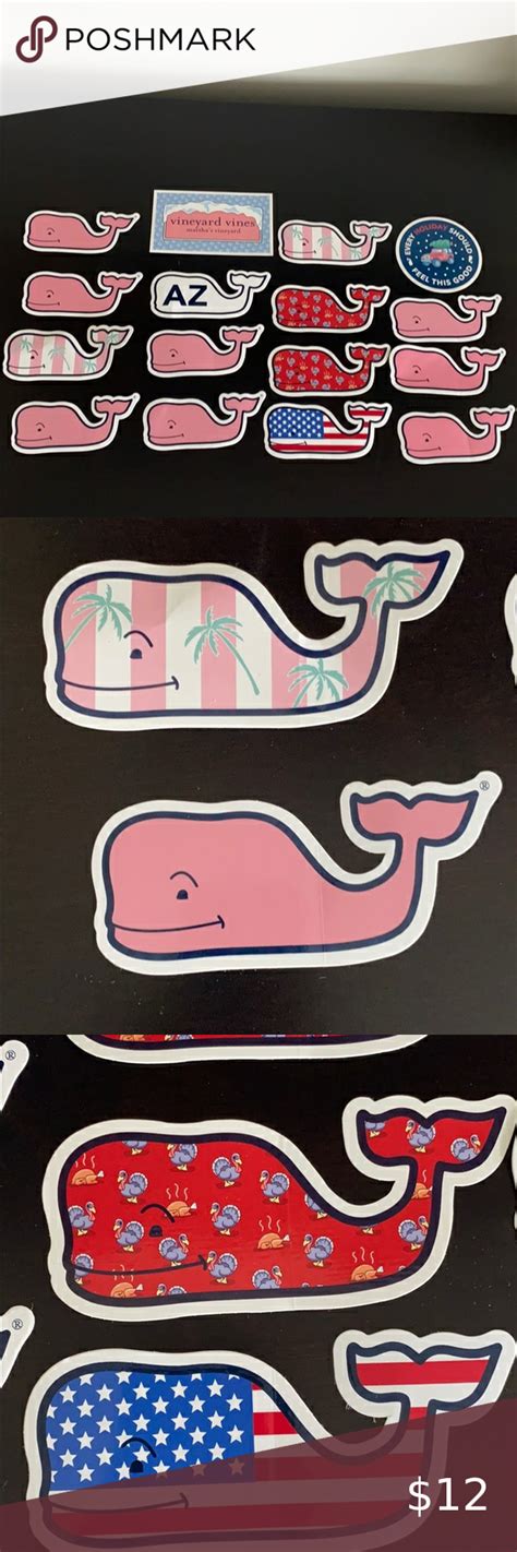 Vineyard Vines Stickers Total Of 16 Assorted Vineyard Vines Stickers