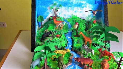 Como Hacer Maqueta De Ecosistema Terrestre Jungla Diorama