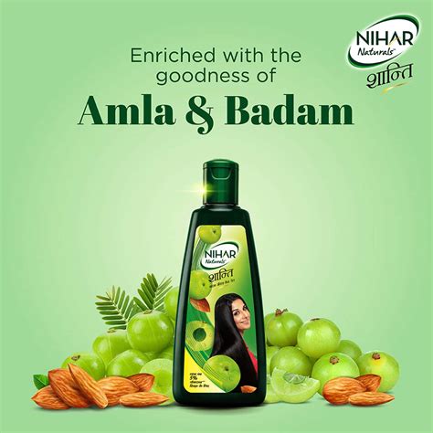 buy nihar shanti amla and badam hair oil for stronger hair 300 ml online and get upto 60 off at