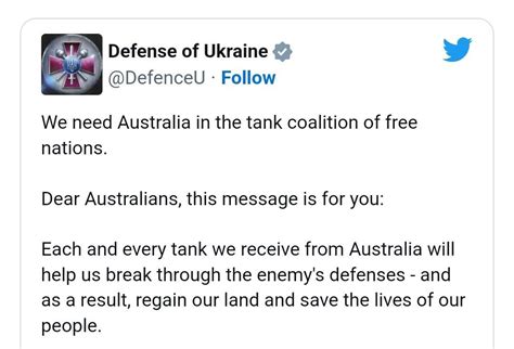 zlatti71 on twitter ⚡️shocking 🇦🇺🇺🇦now the ukrainian government is demanding australia hand