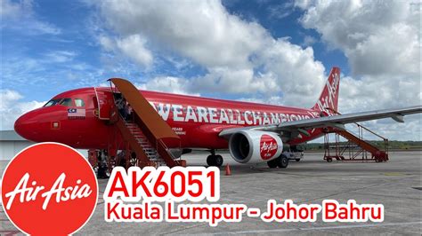 Book flights from johor bahru (jhb) to bangkok (bkk). FLIGHT EXPERIENCE | AIRASIA AK6051 | Kuala Lumpur - Johor ...