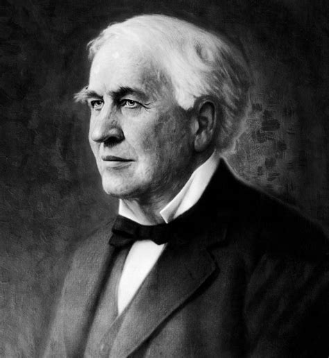A Portrait Of Thomas Edison 1847 1931 Photograph By Everett