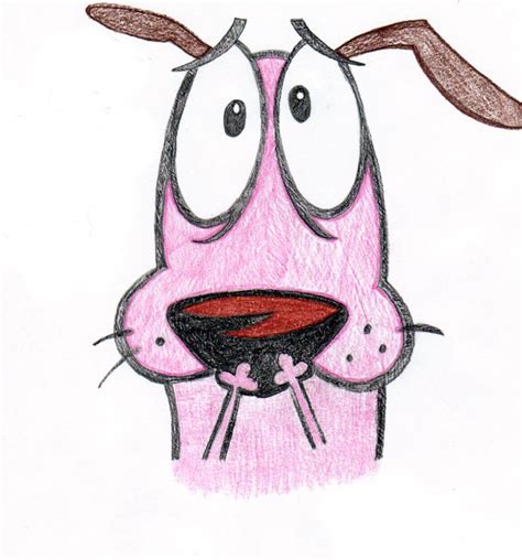 Drawings Of Dogs Courage The Cowardly Dog By Cartoonimedeo On