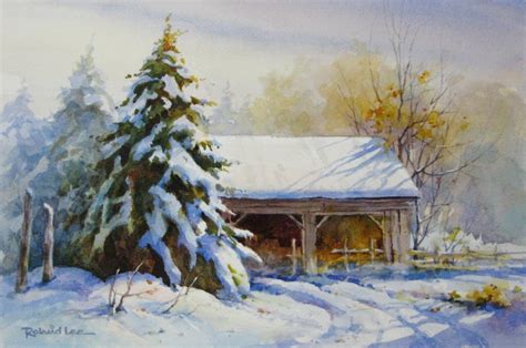 Watercolor Workshop “rustic Winter Scenes” St George Ut Roland Lee