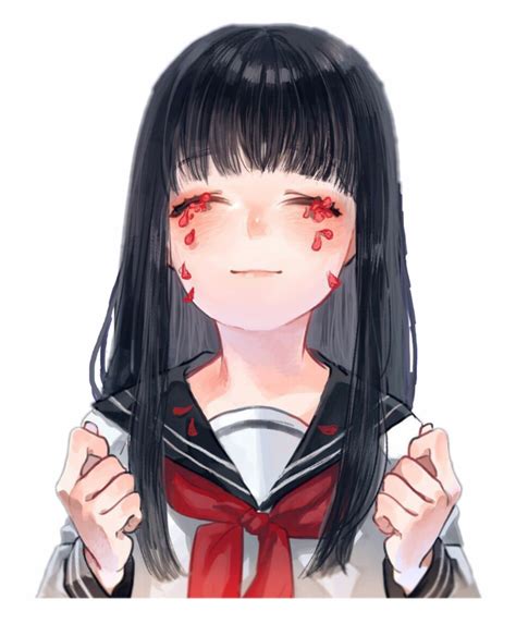 Anime Girl Crying Sad Anime Girl Manga Anime Girl Black Cartoon My