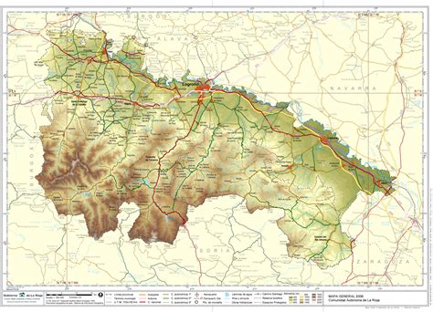 Mapa De La Rioja 2008 Tamaño Completo