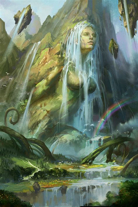 Artstation Gaia Ye Fan Fantasy Art Landscapes Mythical Creatures