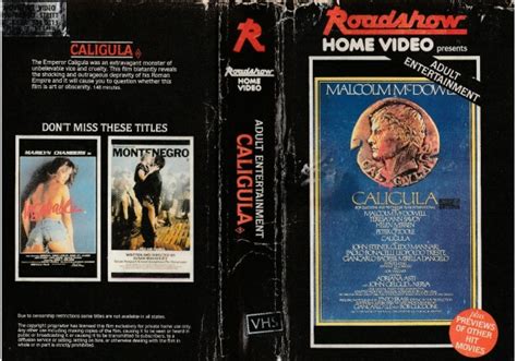 Caligula 1979 On Roadshow Home Video Australia Betamax Vhs Videotape