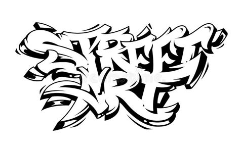 Street Art Graffiti Vector Lettering Stock Vector Illustration Of