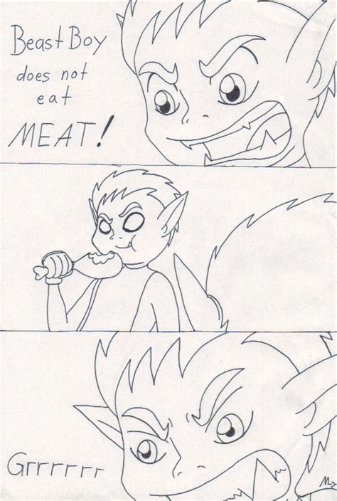 Beast Boy Does Not Eat Meat By Metalatias5 On Deviantart