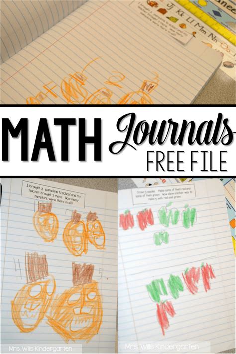 Daily Math Journals Math Journals Math Journals Kindergarten Daily Math