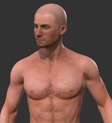 Realistic Male Body D Asset Rigged Cgtrader