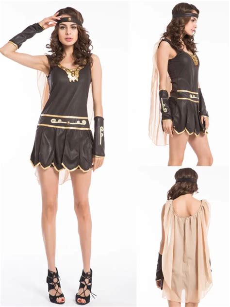 free shipping ladies xena gladiator warrior princess roman spartan fancy dress costume and cape