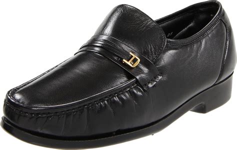 Florsheim Riva Mens Black Leather Slip On Loafers Business Dress Formal