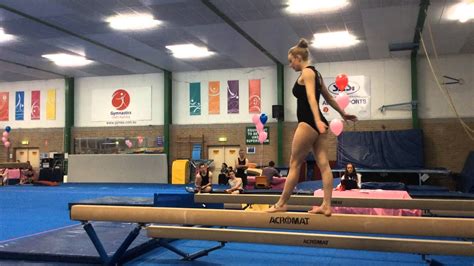 Beam Routine Adult Gymnastics Gym For All Youtube