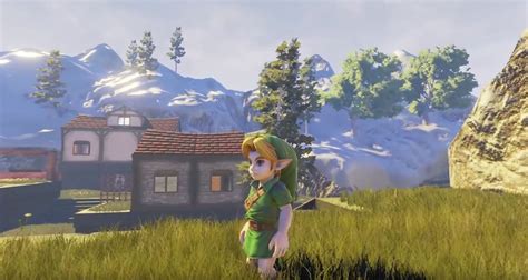 Le Village De Zelda Ocarina Of Time Refait Avec Lunreal Engine 4 Pop