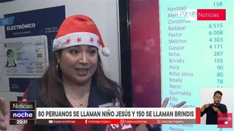 Conoce La Lista De Nombres Alusivos A La Navidad Según Reniec Tvperú