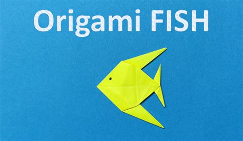 Diy Origami Fish Making Tutorial Step By Step Paper Folding Easy