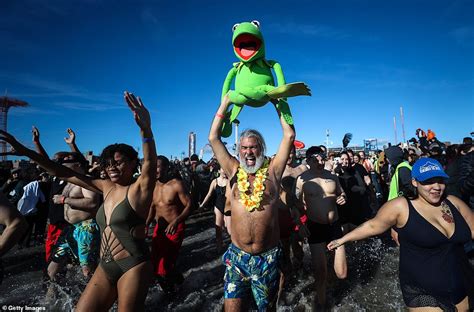 People All Over The World Participate In Polar Bear Plunges Across The