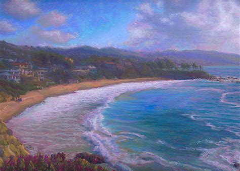 Pastel Painting Laguna Beach Seascape Pastel Painting By Poucher