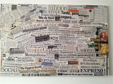 Newspaper Art Newspapers From All Over The World Used As Art