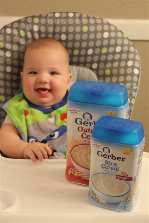 In africa, for example, babies are generally introduced to meat before. Baby First Solid Food with Gerber Oatmeal Cereal | Baby ...