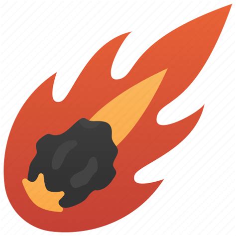 Burning Comet Fireball Meteor Space Icon Download On Iconfinder