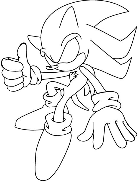 Super Sonic Printable Coloring Pages