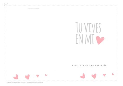 Tarjetas De San Valentín Gratis Para Imprimir · Recursocreativoes