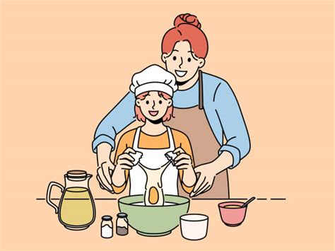 70 mother daughter baking flour stock illustrations royalty free vector graphics and clip art