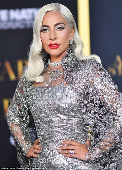 Lady Gaga Shimmers In A Silver Gown At A Star Is Born Premiere In La Lady Gaga Fashion Lady