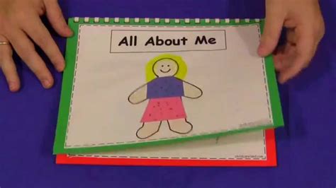 All About Me Book For Preschool And Kindergarten Youtube