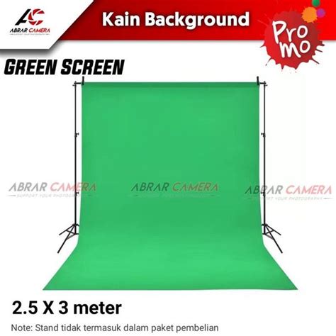 Jual Background Kain Green Screen Studio Layar Photo Backdrop Back