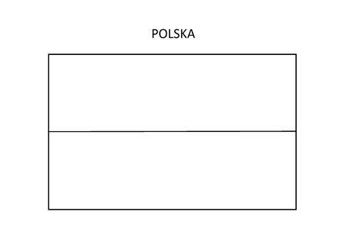 Kolorowanka Flaga Polska Drukuj Kolorowankipl