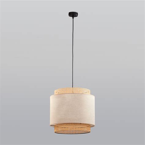 Подвесной светильник с тканевым абажуром TK Lighting 6301 Boho Nature ...