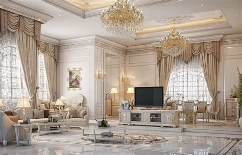 Dining And Living Room Design For A Private Palace On Behance Mansion