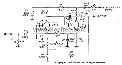 Skema Pre Amp Mic Dynamic Audio Preamp Circuit Diagrams Circuit