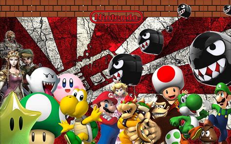 1366x768px Free Download Hd Wallpaper Super Mario Wallpaper Video Game Crossover Collage